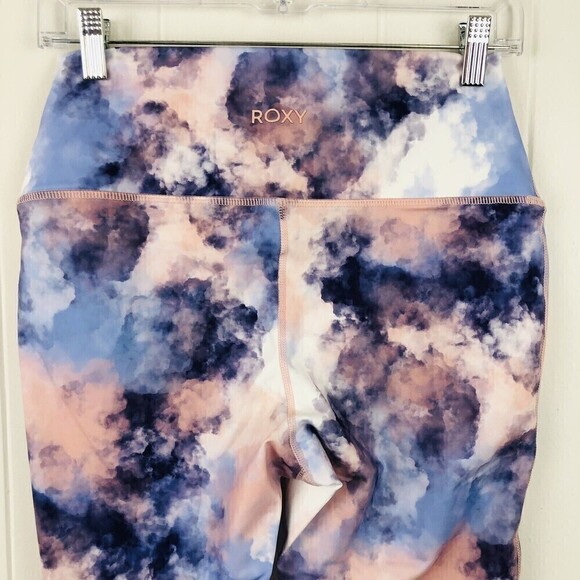 Roxy Kaileo Womens High-Waisted Ankle Leggings Mellow Rose Cloud Colors Large - Picture 9 of 14